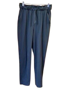 Lululemon Womens Navy Blue Joggers Size 4 Elastic Waistband & Drawstring Closure